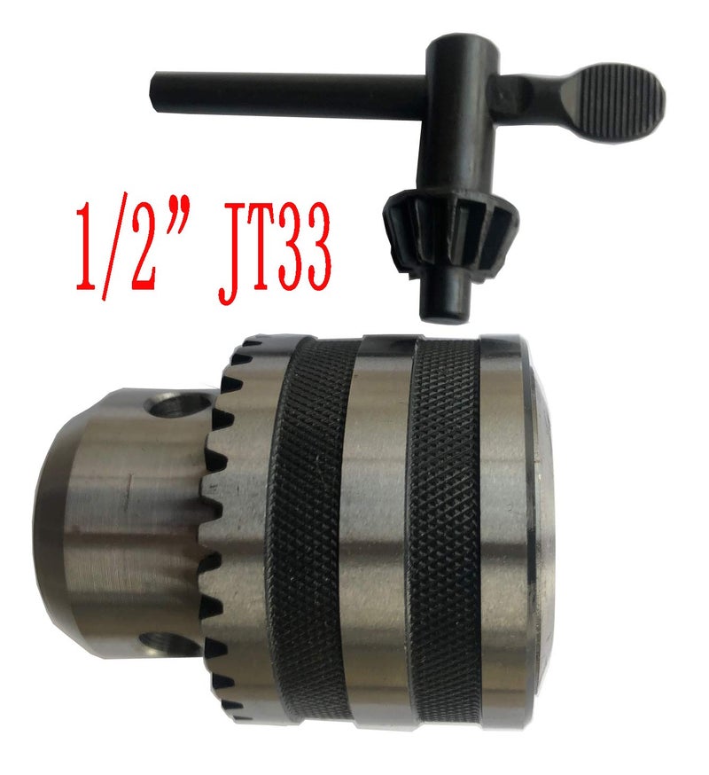 LLDSIMEX 1/32-1/2 INCH JT33 Heavy Duty Drill Chuck With Key - Image 2